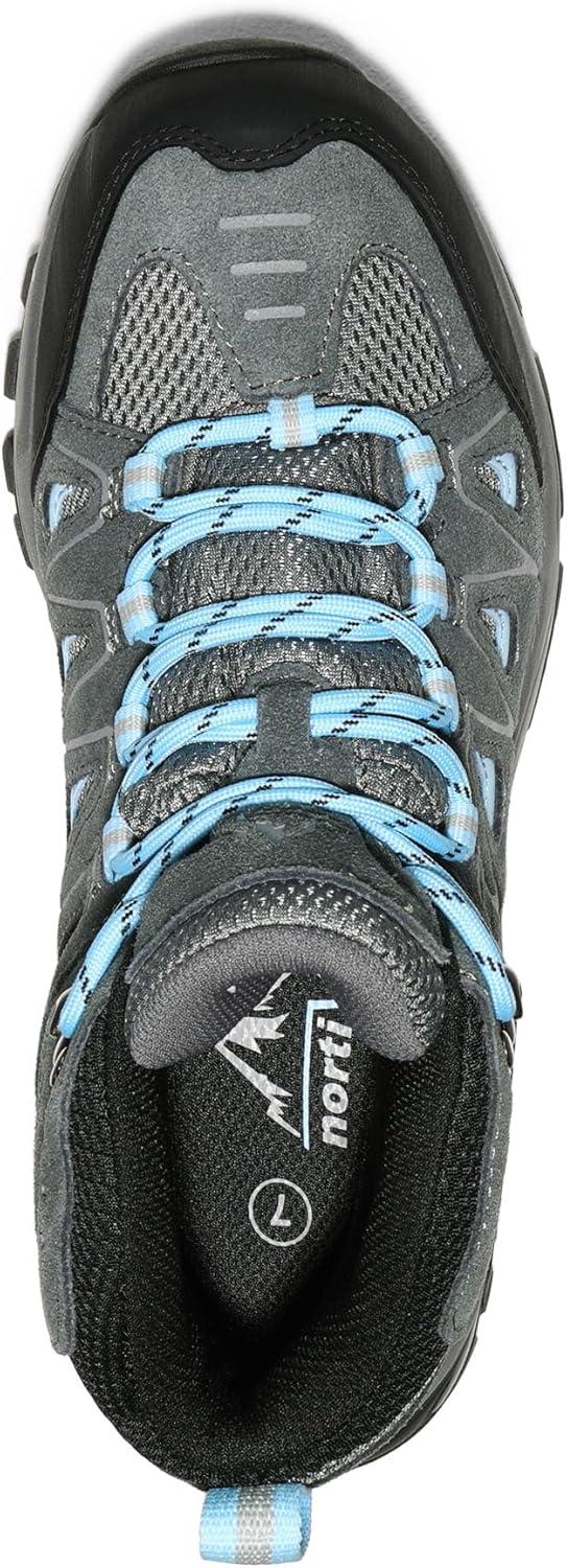 imageNORTIV 8 Womens Waterproof Hiking Boots Outdoor Trekking Camping Trail Hiking Boot SeekerGreyBlue