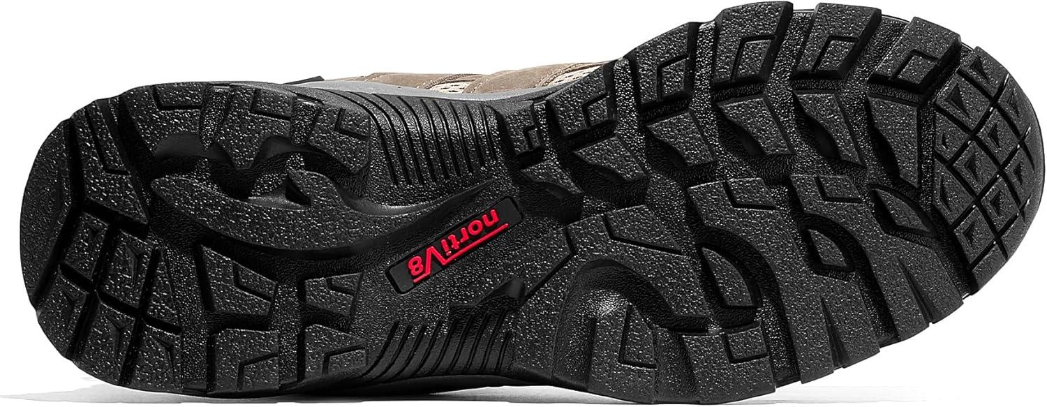 imageNORTIV 8 Womens Waterproof Hiking Boots Outdoor Trekking Mid Backpacking Mountaineering lightweight bootsBrownOrange