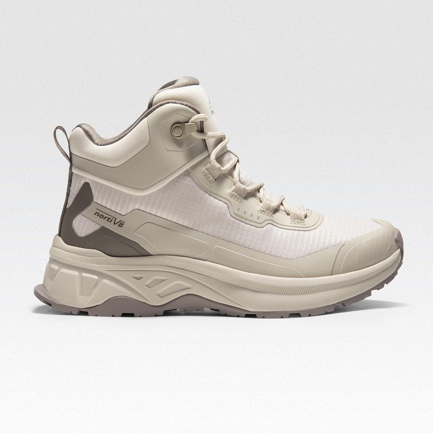 imageNORTIV 8 Womens Waterproof Lightweight Hiking Boots Trekking for OutdoorKhaki