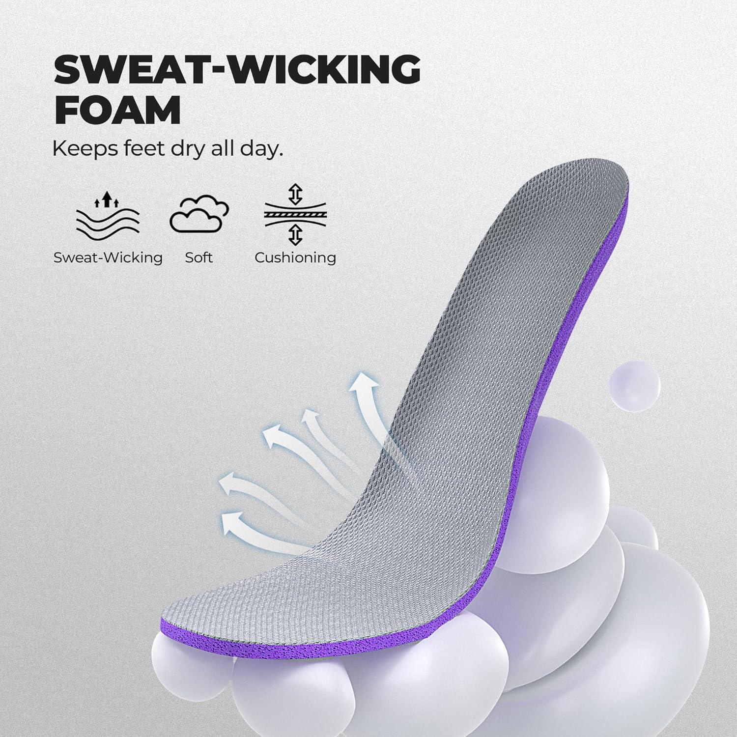 imageWomens Cushion Lightweight Walking Running Shoes Tennis NonSlip Comfortable Jogging Workout Gym Athletic Breathable ActiveAiry Fashion SneakersGreyBlack