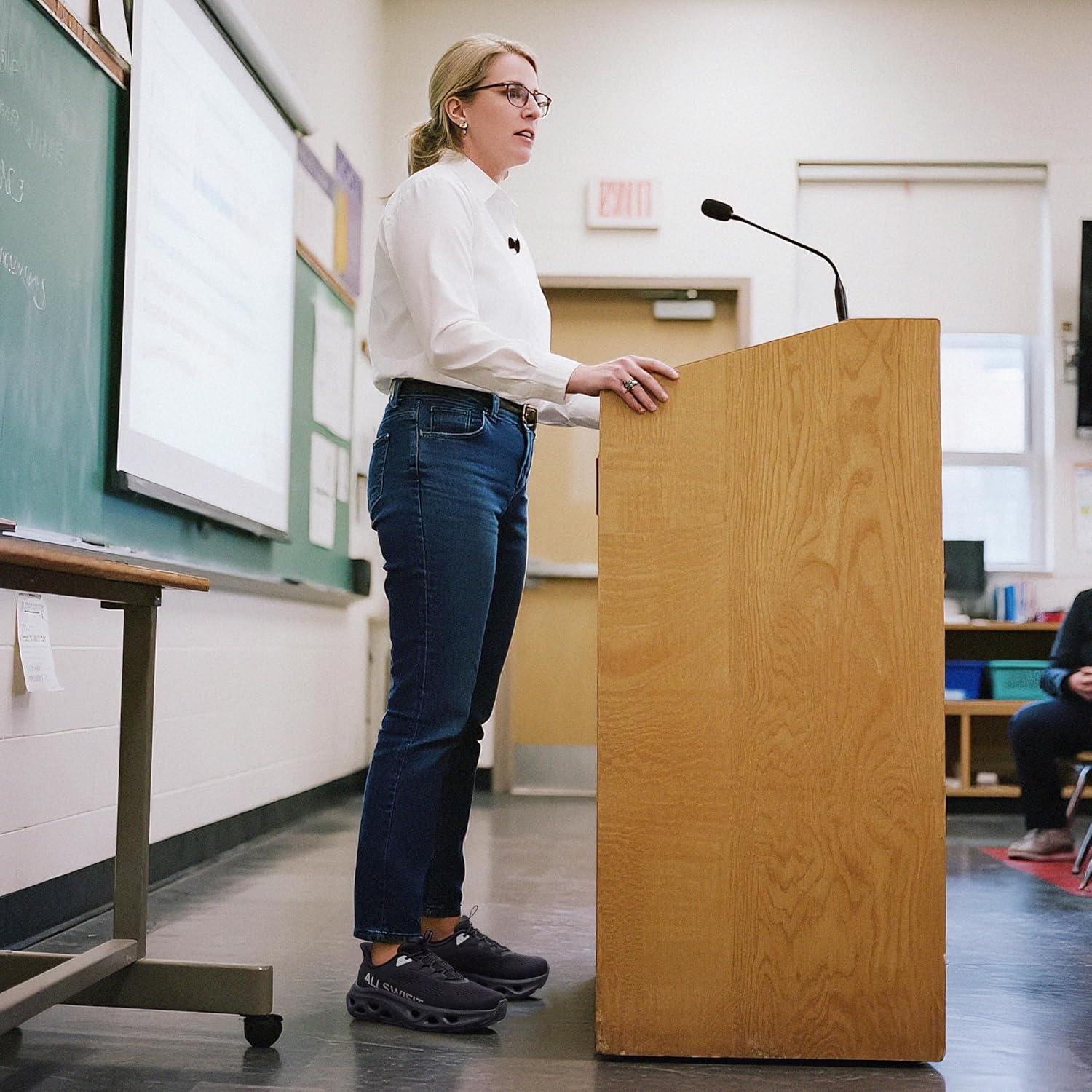 imageWomens Slip On Walking Shoes Hands Free Non Slip Comfort Workout Gym Athletic Casual Breathable Running Tennis MoveSlide Fashion SneakersAll Black