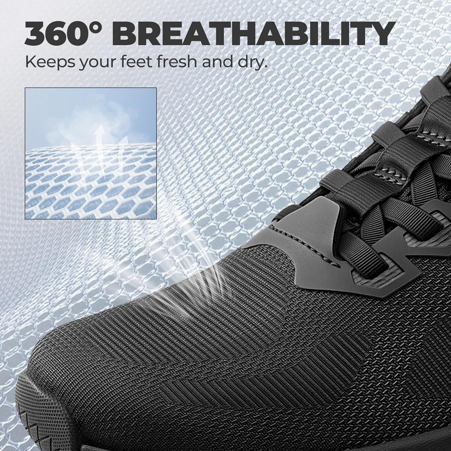 imageWomens Slip On Walking Shoes HandsFree Cushion Running Tennis NonSlip Comfortable Gym Workout Athletic Breathable Fashion Sneakers SwiftLiteAll Black