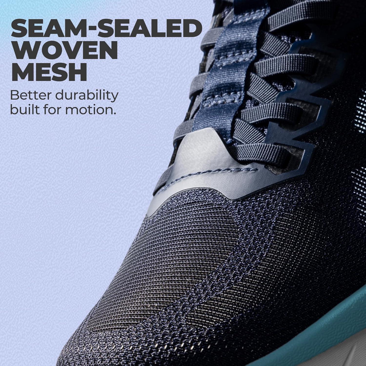 imageWomens Slip On Walking Shoes HandsFree Cushion Running Tennis NonSlip Comfortable Gym Workout Athletic Breathable Fashion Sneakers SwiftLiteBlue