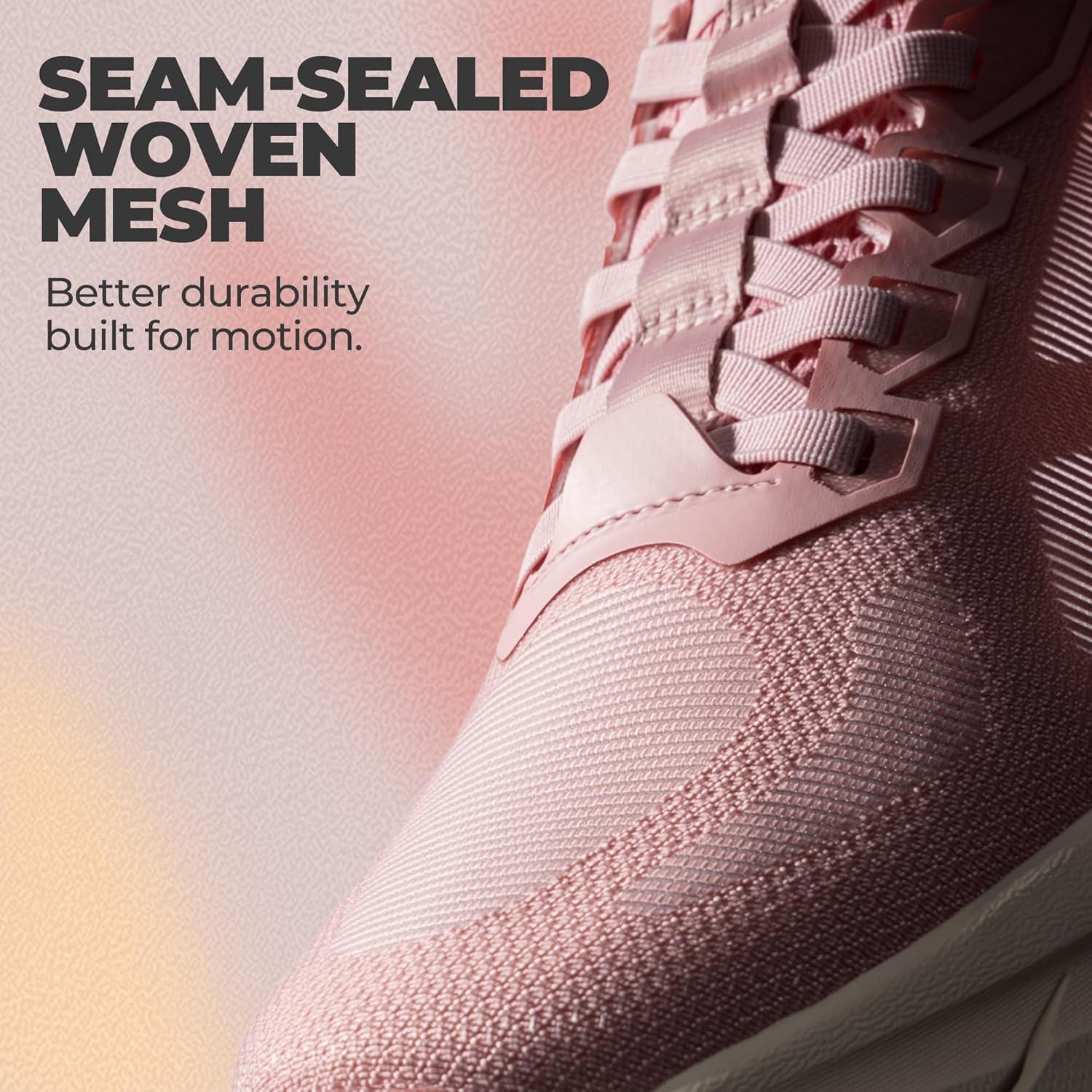 imageWomens Slip On Walking Shoes HandsFree Cushion Running Tennis NonSlip Comfortable Gym Workout Athletic Breathable Fashion Sneakers SwiftLitePink