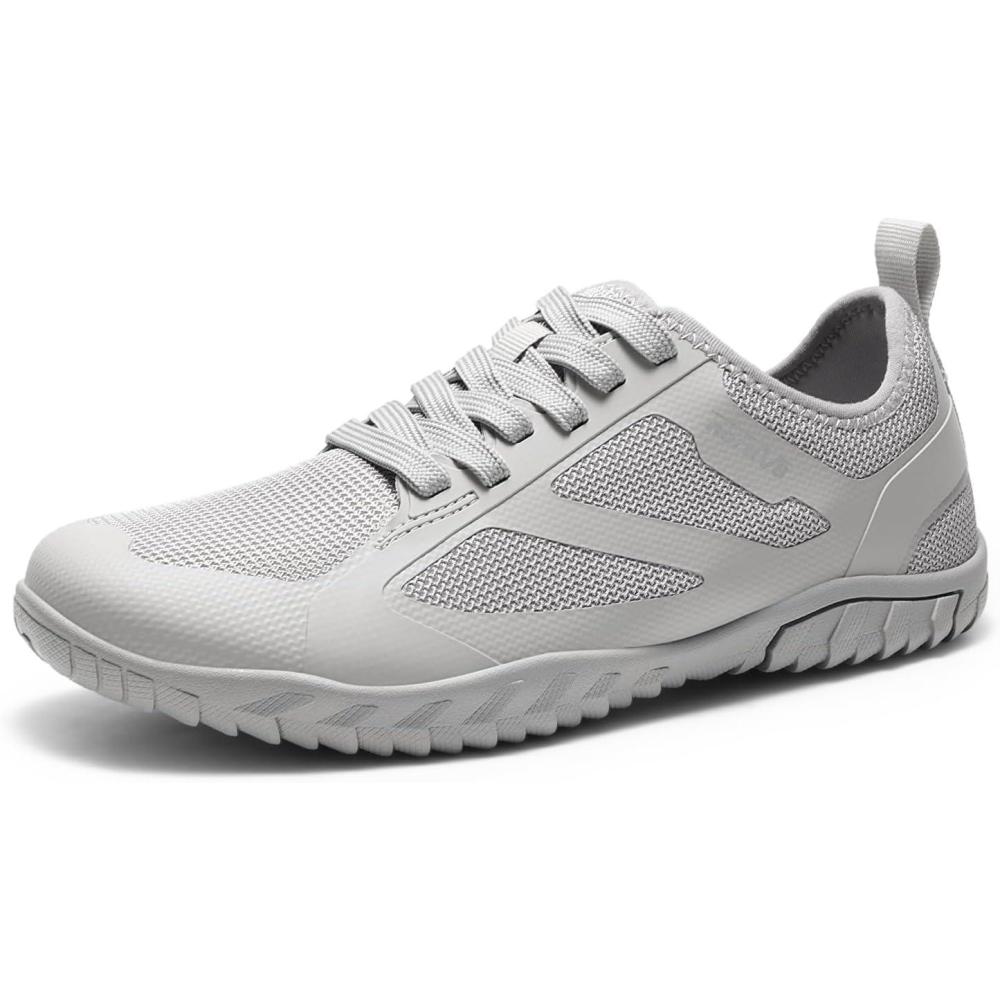 imageNORTIV 8 Barefoot Water Shoes for Women Men Minimalist Breathable ampamp Comfortable Beach Swim Boat Pool Outdoor Walking Shoes Zero Drop Sole SeagullLight Grey
