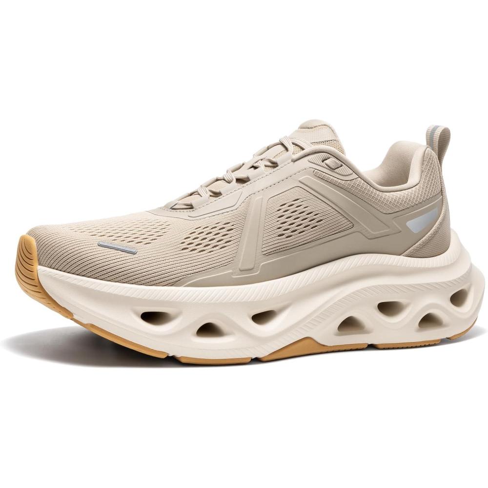 imageNORTIV 8 Mens Comfortable Walking Shoes MovePropel Athletic Breathable Gym Workout Tennis Jogging Cross Training Non Slip Fashion Running SneakersApricot