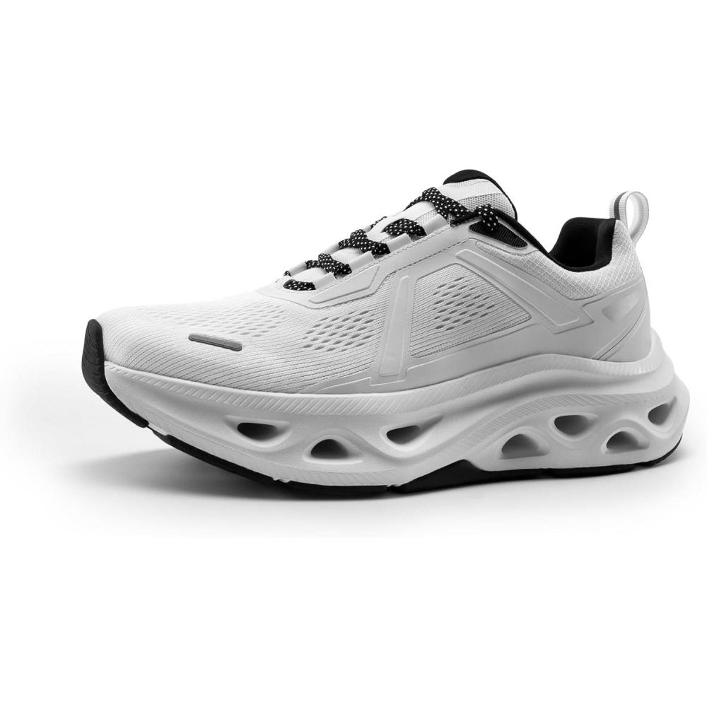 imageNORTIV 8 Mens Comfortable Walking Shoes MovePropel Athletic Breathable Gym Workout Tennis Jogging Cross Training Non Slip Fashion Running SneakersWhite