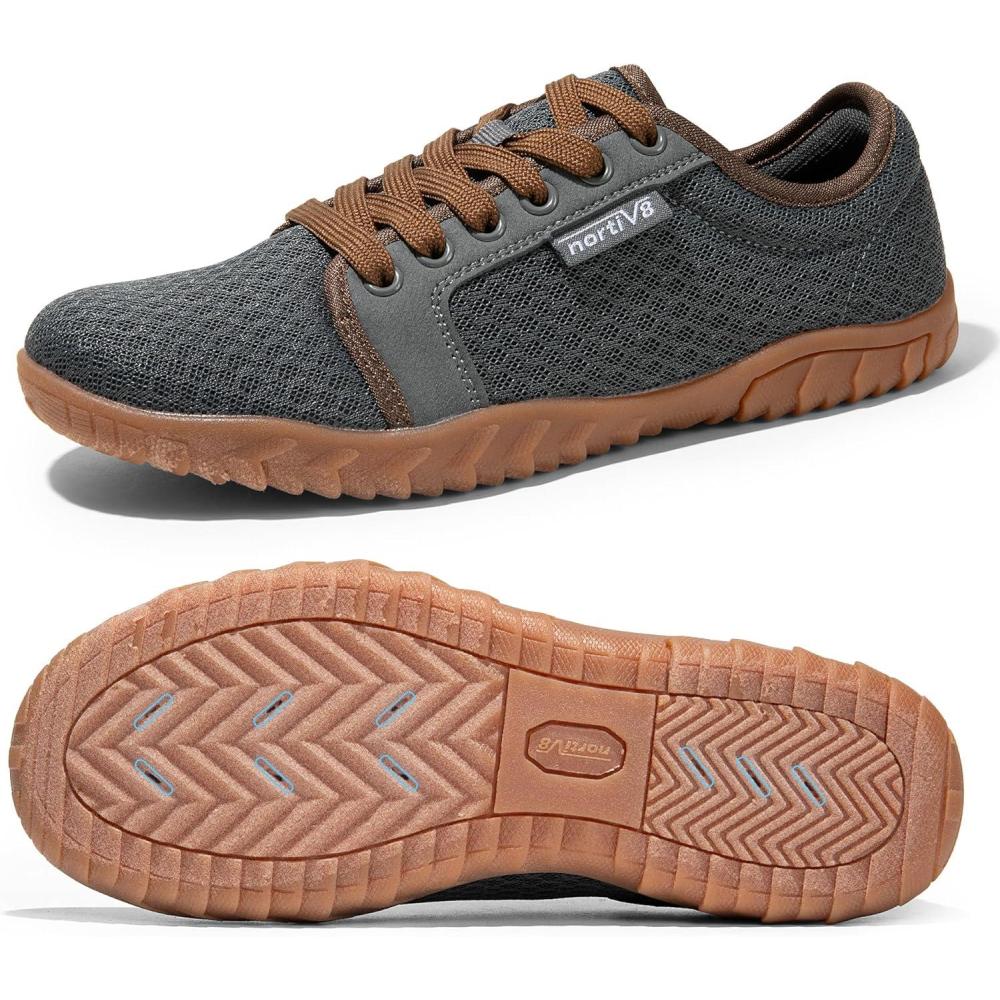 imageNORTIV 8 Mens Womens Quick Dry Water Shoes  Barefoot Aqua Swim Shoes for Beach Sports Fishing Hiking Boating ampamp SurfingGrey