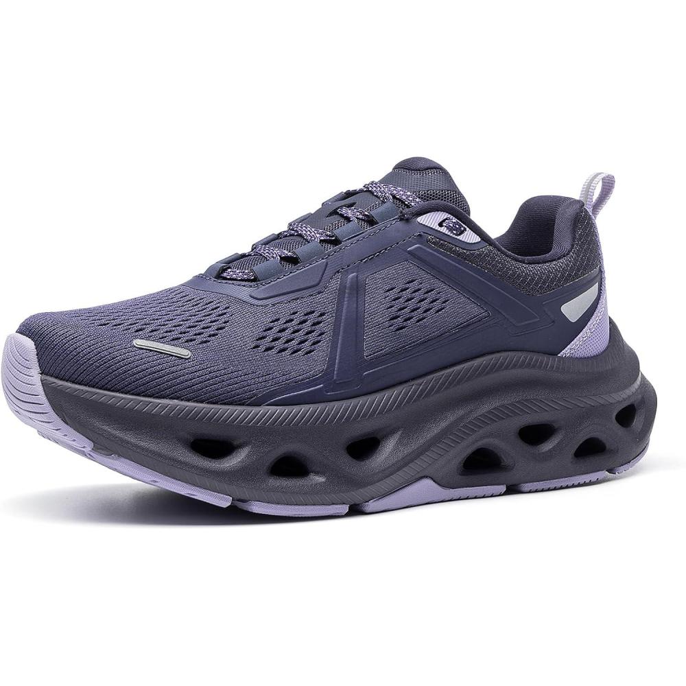 imageNORTIV 8 Womens Comfortable Walking Shoes Running Tennis MovePropel Athletic Gym Workout Jogging Fashion SneakersDark Purple