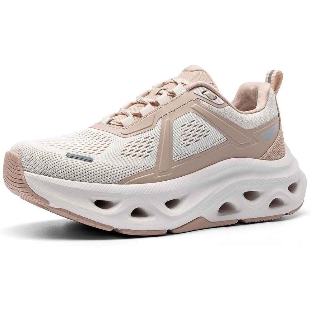 imageNORTIV 8 Womens Comfortable Walking Shoes Running Tennis MovePropel Athletic Gym Workout Jogging Fashion SneakersNude Pink