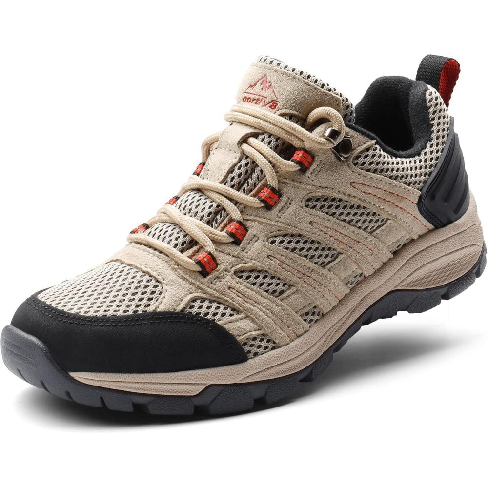 imageNORTIV 8 Womens Hiking Shoes Lightweight Breathable Mesh Walking Sneakers Outdoor Work Shoes WanderSand
