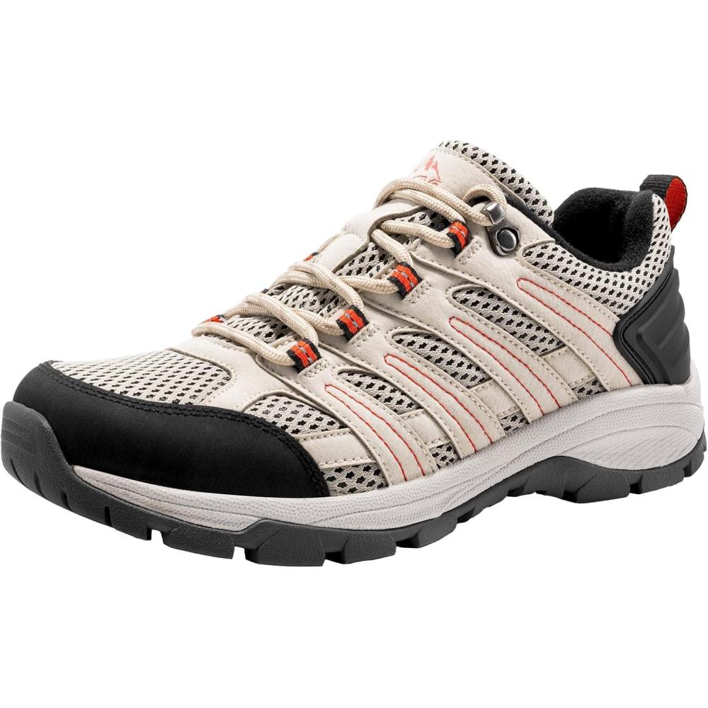 imageNORTIV 8 Womens Hiking Shoes Lightweight Breathable Mesh Walking Sneakers Outdoor Work Shoes WanderSandpu