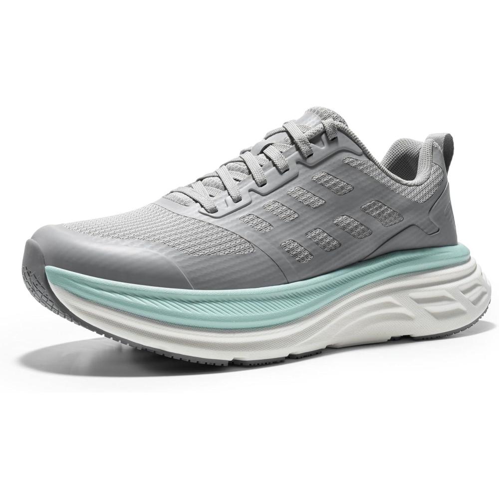 imageNORTIV 8 Womens Walking Shoes Cushion Running Tennis Shoes ActiveFloat NonSlip Comfortable Breathable Workout Gym Sports Athletic Fashion SneakersGrey