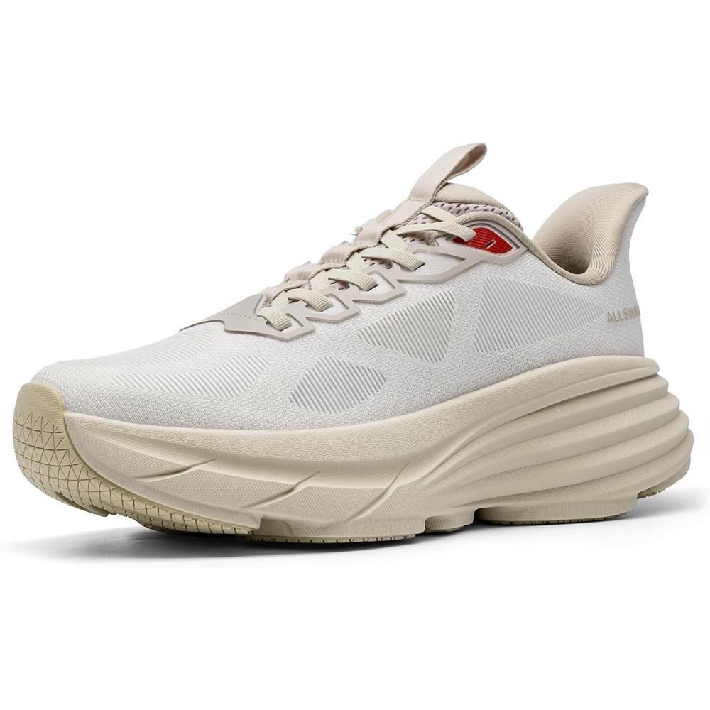 imageWomens Slip On Walking Shoes HandsFree Cushion Running Tennis NonSlip Comfortable Gym Workout Athletic Breathable Fashion Sneakers SwiftLiteApricot