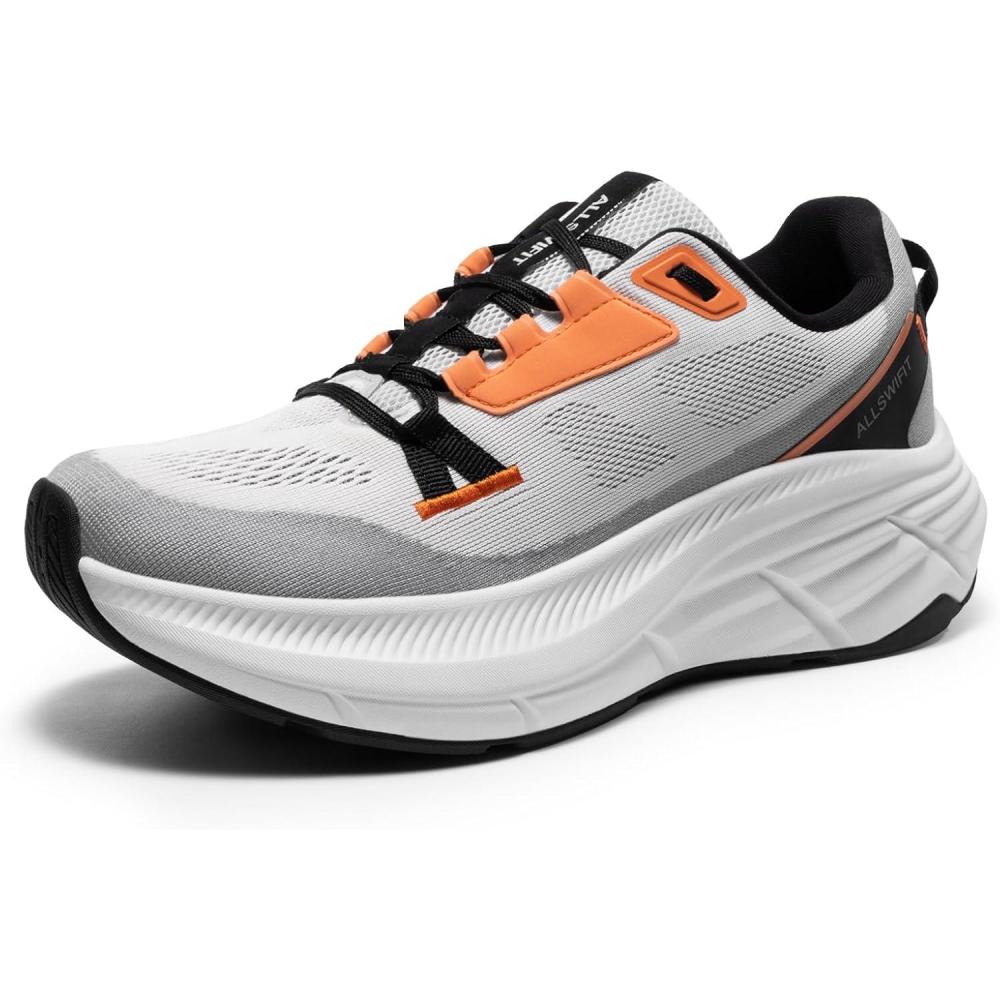 imageWomens Walking Shoes Cushion Running Tennis NonSlip Comfortable Workout Gym Athletic Breathable Fashion Sneakers ActiveLiteLight Grey