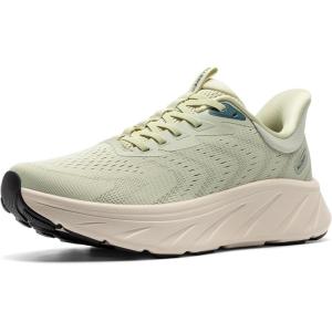 Men’s Slip On Stability Walking Running Shoes Hands Free Tennis Non-Slip Comfortable Workout Gym Breathable Lightweight StediBase Fashion Sneakers(Light Green)