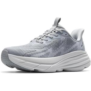 Men’s Slip On Walking Shoes Hands-Free Cushion Running Tennis SwiftPlush Non-Slip Comfortable Workout Gym Athletic Fashion Sneakers(Grey)