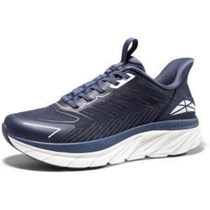 Men’s Slip On Walking Shoes Running Comfortable Tennis Breathable Non Slip Athletic Gym Workout Cross Training Fashion Sneakers(Blue)