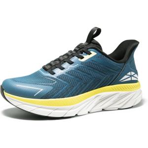 Men’s Slip On Walking Shoes Running Comfortable Tennis Breathable Non Slip Athletic Gym Workout Cross Training Fashion Sneakers(True Blue)