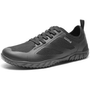 NORTIV 8 Barefoot Water Shoes for Women Men Minimalist Breathable & Comfortable Beach Swim Boat Pool Outdoor Walking Shoes, Zero Drop Sole, Seagull(Black)