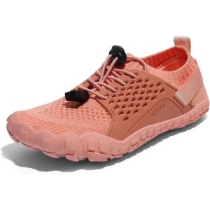 NORTIV 8 Kids Water Shoes, Lightweight Quick Dry Barefoot Athletic Aqua Sports Shoes for Boys & Girls, Outdoor, Summer(Coral)