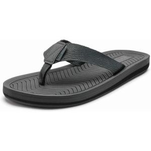 NORTIV 8 Men’s Flip Flops Thong Sandals Comfortable Light Weight Beach Shoes REVIVA