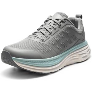 NORTIV 8 Men’s Walking Running Tennis Cushioning Shoes ActiveFloat Non Slip Athletic Gym Workout Jogging Comfortable Sneakers(Grey)