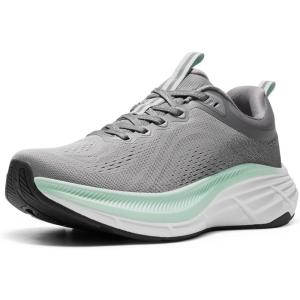 NORTIV 8 Men’s Walking Shoes Running Tennis Cushioning ActiveBreeze Non Slip Athletic Gym Workout Comfortable Fashion Sneakers(Grey)