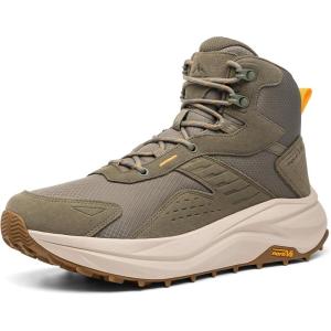 NORTIV 8 Men’s Wide Toe Box Hiking Boots Low Drop Waterproof Outdoor Trekking Camping Shoes Katahdin(Olive)