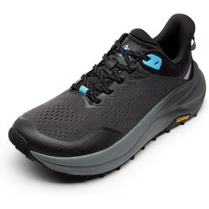 NORTIV 8 Men’s Wide Toe Box Trail Running Shoes Cushion Walking Barefoot Tennis Workout Gym Cross Training Shoe Fashion Sneakers Whitney(Black)