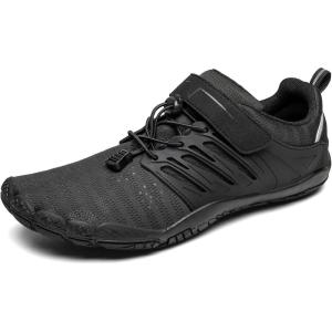 NORTIV 8 Men’s Women’s Barefoot Water Shoes Quick Dry Lightweight Sports Aqua Shoes Black Size W12.5/M11 SNWS221M