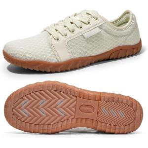 NORTIV 8 Mens Womens Quick Dry Water Shoes – Barefoot Aqua Swim Shoes for Beach Sports, Fishing, Hiking, Boating & Surfing(Beige)