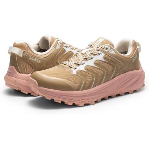 NORTIV 8 Women’s Hiking Shoes Lightweight Walking Sneakers with Arch Support Outdoor Work Camping Tennis Workout Cross Training Echo(Tan)