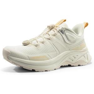 NORTIV 8 Women’s Lightweight Hiking Shoes Quick Laces Outdoor Fashion Sneakers Gladiator(Beige)