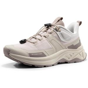 NORTIV 8 Women’s Lightweight Hiking Shoes Quick Laces Outdoor Fashion Sneakers Gladiator(Khaki)