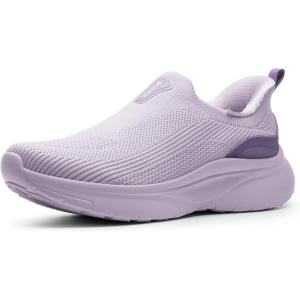 NORTIV 8 Women’s Slip on Walking Shoes Hands Free Non-Slip Lightweight Gym Workout Casual Comfort Breathable Running Tennis SwiftSleek Fashion Sneakers(Purple)