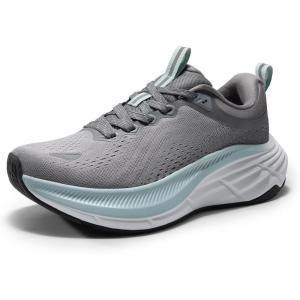 NORTIV 8 Women’s Walking Shoes Cushion Comfortable ActiveBreeze Running Tennis Shoes Non-Slip Workout Gym Sports Athletic Breathable Fashion Sneakers(Grey)