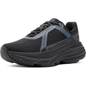 Women’s Cushion Lightweight Walking Running Shoes Tennis Non-Slip Comfortable Jogging Workout Gym Athletic Breathable ActiveAiry Fashion Sneakers(Black)