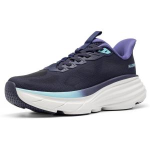 Women’s Slip On Walking Shoes Hands-Free Cushion Running Tennis Non-Slip Comfortable Gym Workout Athletic Breathable Fashion Sneakers SwiftLite(Blue)