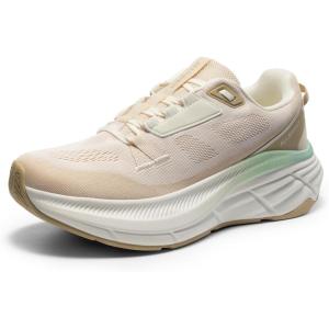 Women’s Walking Shoes Cushion Running Tennis Non-Slip Comfortable Workout Gym Athletic Breathable Fashion Sneakers ActiveLite(Cream)
