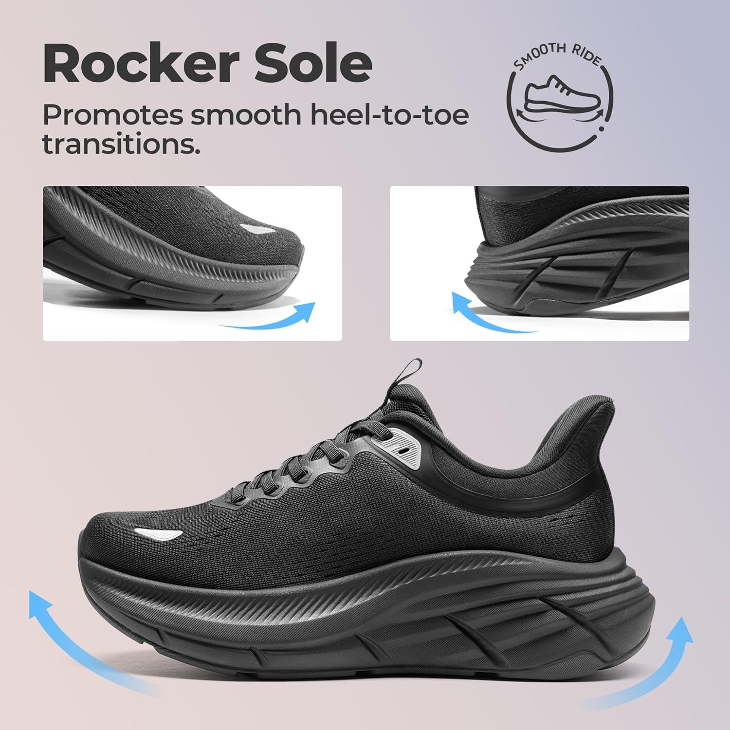 imageNORTIV 8 Womens Slip On Walking Shoes HandsFree Cushion Comfortable Running Tennis Shoes NonSlip Workout Gym Sports Athletic Fashion SneakersAll Black