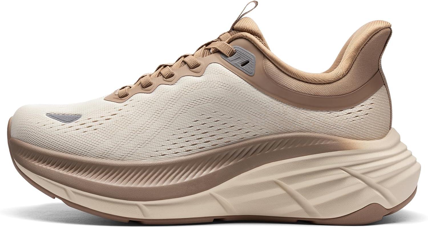 imageNORTIV 8 Womens Slip On Walking Shoes HandsFree Cushion Comfortable Running Tennis Shoes NonSlip Workout Gym Sports Athletic Fashion SneakersBeigeKhaki