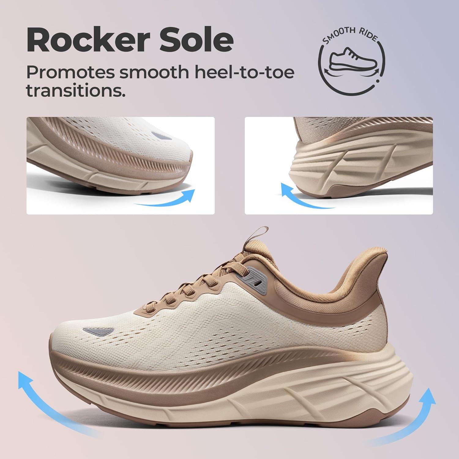 imageNORTIV 8 Womens Slip On Walking Shoes HandsFree Cushion Comfortable Running Tennis Shoes NonSlip Workout Gym Sports Athletic Fashion SneakersBeigeKhaki