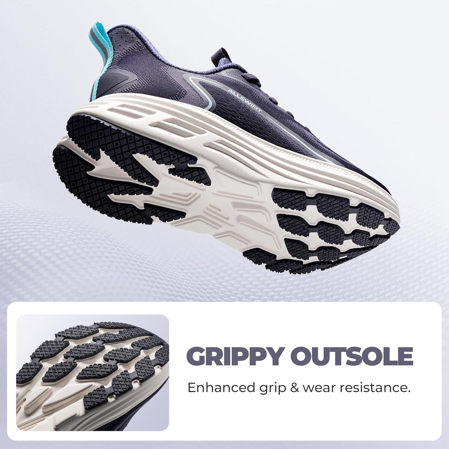 imageWomens Slip On Walking Shoes HandsFree Cushion Running Tennis Shoes NonSlip Comfortable Workout Gym Sports Athletic Fashion SneakersBlue