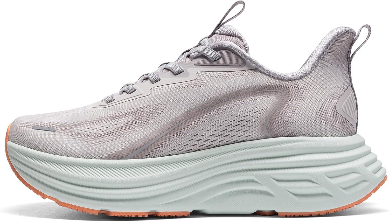 imageWomens Slip On Walking Shoes HandsFree Cushion Running Tennis Shoes NonSlip Comfortable Workout Gym Sports Athletic Fashion SneakersGrey