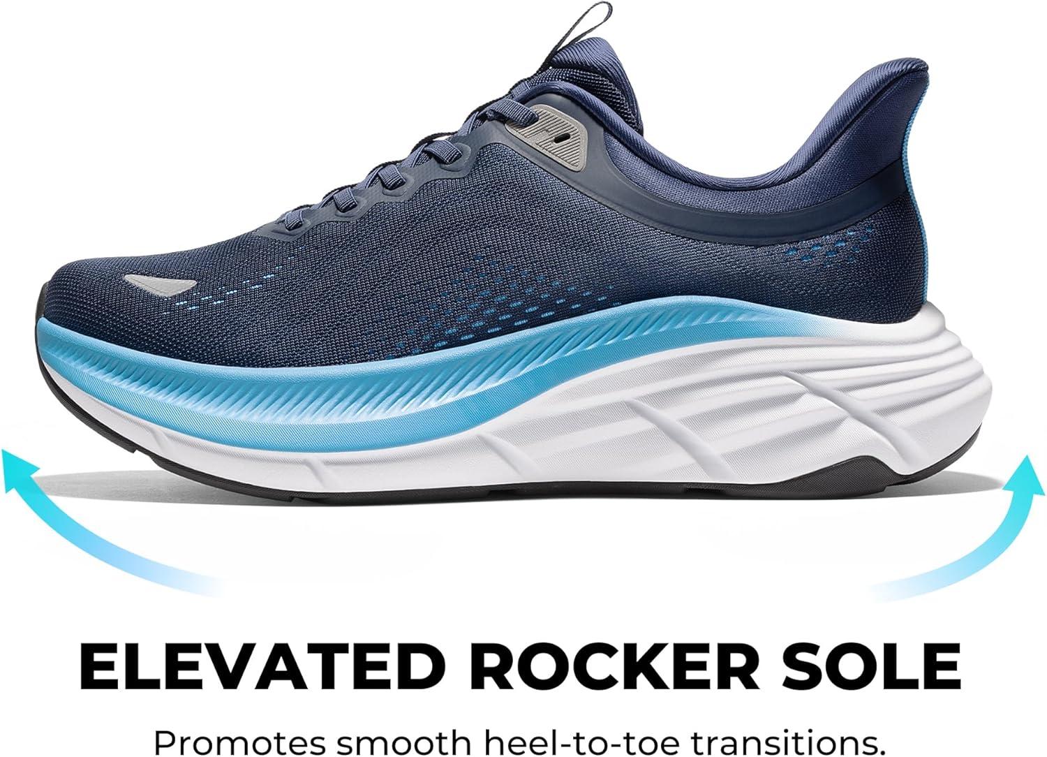 imageNORTIV 8 Mens Slip On Walking Shoes HandsFree Running Tennis Cushioning Non Slip Athletic Gym Workout Comfortable Fashion SneakersBlue