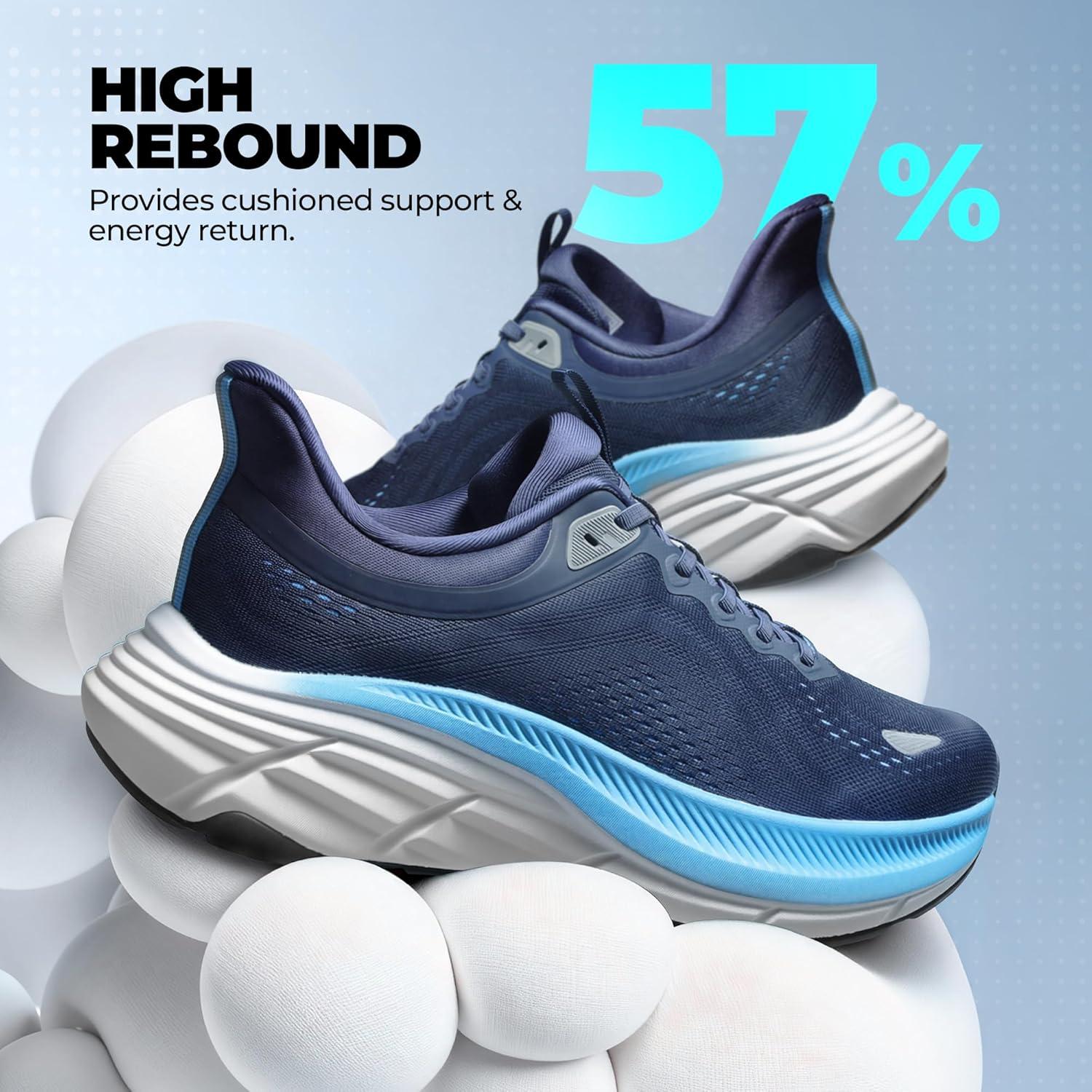imageNORTIV 8 Mens Slip On Walking Shoes HandsFree Running Tennis Cushioning Non Slip Athletic Gym Workout Comfortable Fashion SneakersBlue