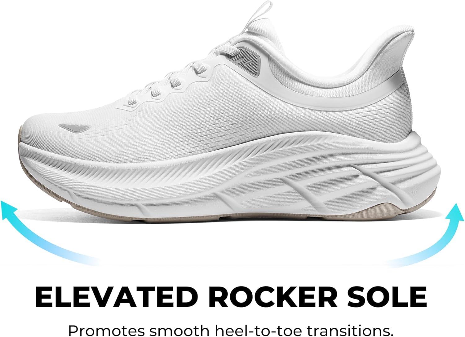 imageNORTIV 8 Mens Hands Free Slip On Walking Running Shoes Cushioning Non Slip Tennis Athletic Gym Workout Comfortable Fashion SneakersWhite
