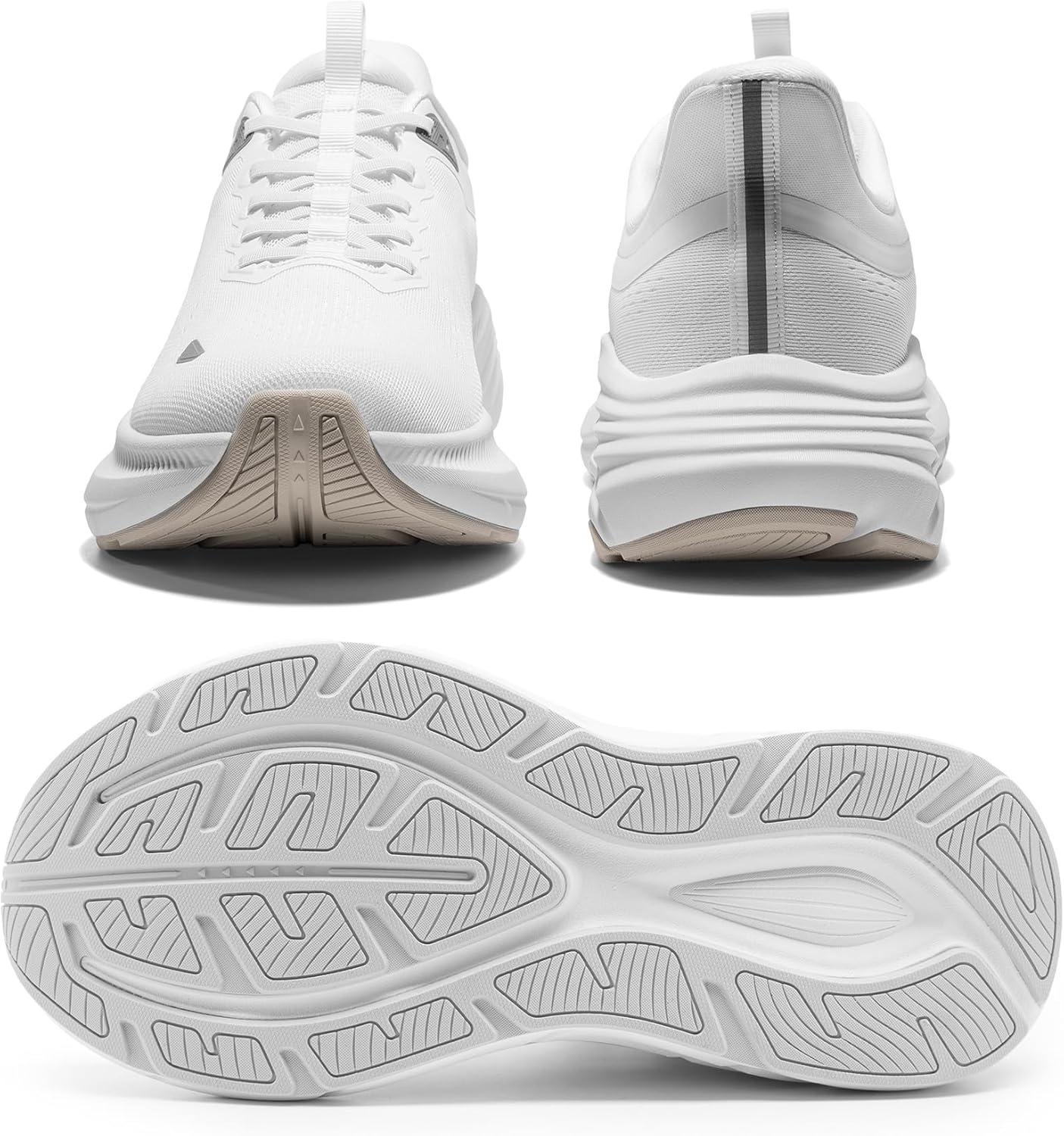 imageNORTIV 8 Mens Hands Free Slip On Walking Running Shoes Cushioning Non Slip Tennis Athletic Gym Workout Comfortable Fashion SneakersWhite