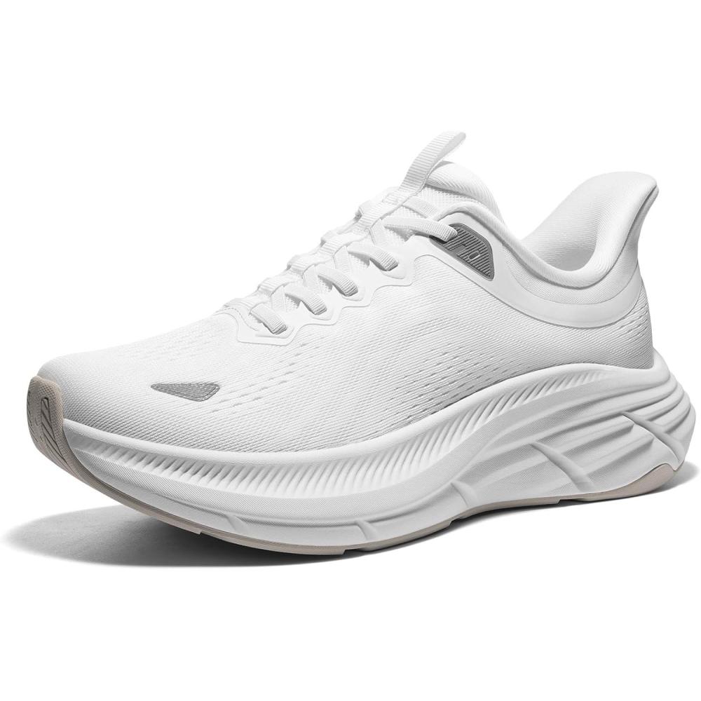 imageNORTIV 8 Mens Hands Free Slip On Walking Running Shoes Cushioning Non Slip Tennis Athletic Gym Workout Comfortable Fashion SneakersWhite